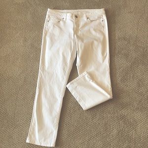 White Ann Taylor Loft Jeans Size 10